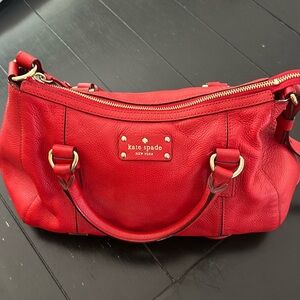 Kate Spade Satchel 
Red 
Crossbody